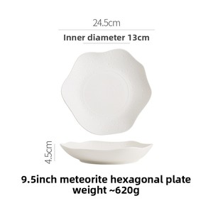 Assiette à soupe en céramique irrégulière de Style chinois haut de gamme nouveau plat de spécialité de Cuisine privée pour les fêtes d'hôtels vaisselle exclusive - Product Image 6
