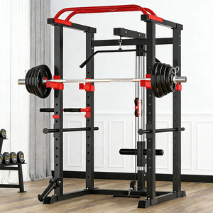 Estación <span class=keywords><strong>de</strong></span> Entrenamiento Multifuncional Plegable <span class=keywords><strong>de</strong></span> Metal para Ahorrar Espacio, para Ejercicios <span class=keywords><strong>de</strong></span> Fuerza y Levantamiento <span class=keywords><strong>de</strong></span> Pesas - Product Image 1