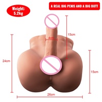 Jouet sexuel réaliste en forme de torse masculin pour femmes, pénis réaliste lesté de 11,4 lb avec rotation à 360° °   Quille pliable, expédition discrète