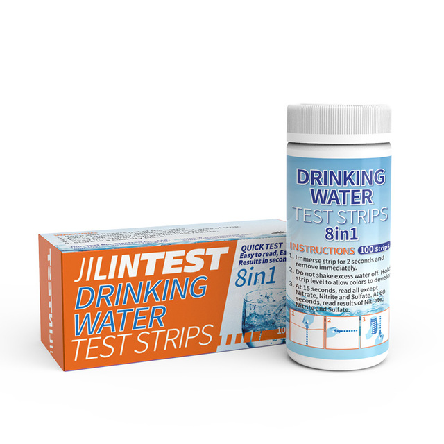 Hot Selling 8in1 Customizable OEM Drinking Water Test Strips