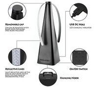 Ventilateur portable intelligent OEM ODM rechargeable par USB, répulsif électronique anti-mouches, piège à mouches, effaroucheur de mouches, intérieur/extérieur