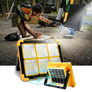 ไฟส่องสว่างฉุกเฉินแบบพกพาสำหรับตั้งแคมป์กลางแจ้ง ตลาดนัดกลางคืน ไฟ LED พลังงานแสงอาทิตย์แบบชาร์จซ้ำได้  IP65 - Product Image 4