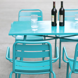 Conjunto <span class=keywords><strong>de</strong></span> <span class=keywords><strong>Mesa</strong></span> <span class=keywords><strong>de</strong></span> Comedor <span class=keywords><strong>y</strong></span> <span class=keywords><strong>Sillones</strong></span> <span class=keywords><strong>de</strong></span> <span class=keywords><strong>Jardín</strong></span> para 4 Personas, Impermeable <span class=keywords><strong>y</strong></span> Antioxidante, para <span class=keywords><strong>Jardín</strong></span>, Patio <span class=keywords><strong>y</strong></span> Terraza <span class=keywords><strong>de</strong></span> Restaurante - Product Image 4