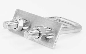 M6 M8 M10 Thép Không Gỉ 304 Hình Vuông <span class=keywords><strong>U</strong></span> Bolt Với Hex Nut Và Tấm Đế - Product Image 3