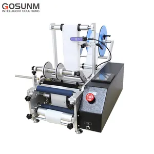 China factory CE FOB semi automatic wet glue tube labeling machine paper tube labeling machine