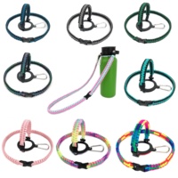 Kit d'accessoires de survie pour bouteille de randonnée et Camping, poignée de bouteille d'eau écologique, bandoulière Durable 550, sangle paracorde