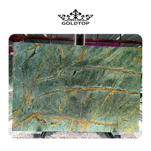 GOLDTOP OEM/ODM Granito haute qualité prix de gros revêtement de sol revêtement mural Durabal Premium carreaux et dalles de granit vert