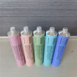 Tubos plegables con tapa de aluminio Cosméticos Tubo de metal suave 50ml 80ml <span class=keywords><strong>Primer</strong></span> Paquete sin plástico Protector solar Tubos mate reciclables - Product Image 4