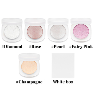 Paleta de maquillaje de marca blanca, resaltador impermeable de alta pigmentación vegana con logotipo personalizado, brillo de larga duración, polvo mineral prensado - Product Image 6