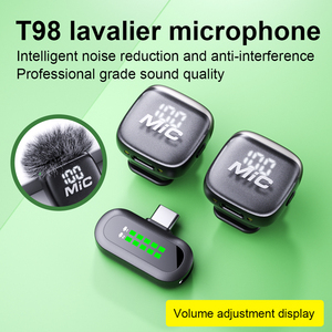 2026 Factory Latest Wireless Lapel <strong>Microphone</strong> Lavalier <strong>Microphone</strong> <strong>Tiny</strong> Dual Mini Noise Reduction Collar Clip for Vlog Record - Product Image 3