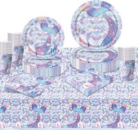 Assiettes en papier modernes de 9 pouces de diamètre Fournitures de fête à thème dauphin pour enfants pour apéritif Fête d'anniversaire Déjeuner Dîner Dessert