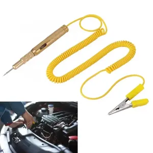 Testeur de <span class=keywords><strong>circuit</strong></span> de phare de <span class=keywords><strong>voiture</strong></span>, lampe de tension automobile DC 6V 12V 24V, stylo de test en cuivre, détecteur, sonde lumineuse, lampe de test de système - Product Image 2