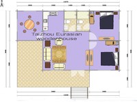 Kits de maisons en bois traditionnelles écologiques, imperméables et sûres, cabane modulaire pour hôtels, villas, ateliers et abris de voitures OUYA OY-011