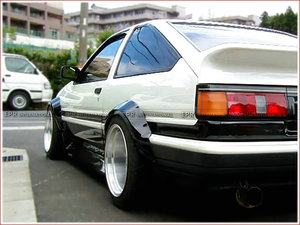 Alerón trasero de fibra de vidrio para Toyota Corolla AE86 Trueno Hatch TR Type, sin pintar, compatible con modelos 1984-1987. - Product Image 2