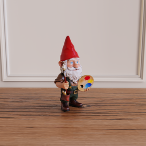 OEM ODM Resin Artist Gnome <strong>Figurine</strong> Custom Private Label Novelty Statue Wholesale Polyresin Decor <strong>Hand</strong> Painted Painter Gnomes - Product Image 4