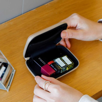 Étui de rangement portable et écologique pour disque dur, fermeture éclair, design décontracté durable, résistant à l'eau, mousse EVA, doublure en velours doux, usage quotidien