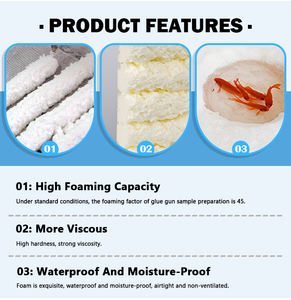 Aislamiento de espuma en aerosol Espuma de poliuretano expansible de celda cerrada-Aislamiento térmico y acústico - Product Image 3