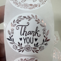 Étiquette adhésive ronde personnalisée imperméable en PP transparent, impression sur rouleau, autocollant à chaud