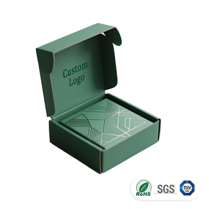 Caja de Envío Corrugada Verde con Logotipo Personalizado, Caja de Envío Ecológica de Lujo para Regalos, Ropa, Cuidado de la Piel, Entrega Rápida en 7 Días - Product Image 1