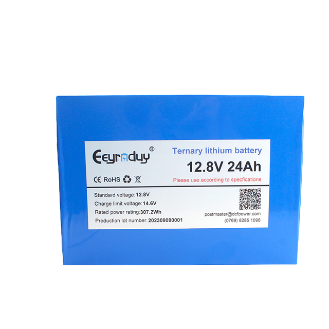OEM 12.8V 24Ah Li-ion Rechargeable PCB LED Light NCM Anode Material Toys Cylindrical Lithium Ion Battery