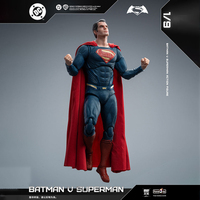 Figura de Acción de Superman Versión Henry y Batman con Armadura Pesada Dañada en Batalla de FondJoy, Escala 1/9, 19 cm/7.5 pulg