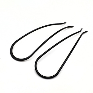 BELLE WORLD Épingles à <span class=keywords><strong>Cheveux</strong></span> Noires en Métal Plaqué, Accessoires <span class=keywords><strong>pour</strong></span> Chignon, Fourchettes à <span class=keywords><strong>Cheveux</strong></span> Givrées en Forme de U <span class=keywords><strong>pour</strong></span> Femmes et Filles - Product Image 3