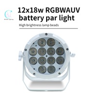 Projecteur LED professionnel pour scène, étanche, extérieur, 12x18W, sur batterie