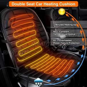 1 paire de coussins chauffants universels pour siège de voiture 12V, housses de siège chauffantes 30W-38W, 45-65 degrés, coussin chauffant réglable pour voiture - Product Image 2