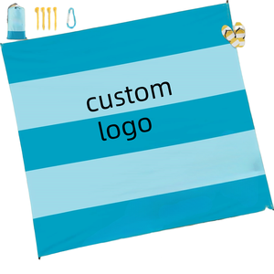 Estera de playa plegable impermeable de rejilla fina ecológica para acampar sin arena personalizada de verano de fábrica - Product Image 1