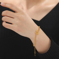 Bouddha Hindou Yoga Om Aum Bracelet En Acier Inoxydable Boîte Chaîne Bracelet Femmes Hommes Hindouisme Amulette Vintage Bijoux Cadeau