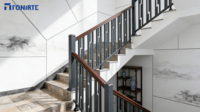 Clôture en métal pour la confidentialité, clôture de sécurité de jardin, clôture extérieure moderne en alliage d'aluminium, balcon, sécurité de la confidentialité, escaliers décoratifs