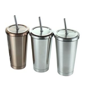 Bình thường thiết kế thép không gỉ <span class=keywords><strong>cup</strong></span> đôi tường 22oz cà phê du lịch Mug với nắp và rơm - Product Image 2