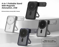 Base de Carga Inalámbrica Magnética Plegable de 35W PD con Carga Rápida Bidireccional, Alta Capacidad de 10000mAh, Mini Portátil para Reloj