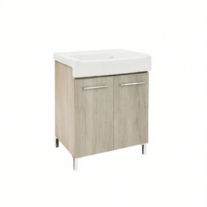 Mueble de Baño con Lavabo de Cerámica de 2 Puertas, Olmo Montano, Ancho x Profundidad 60x50 cm - Product Image 3
