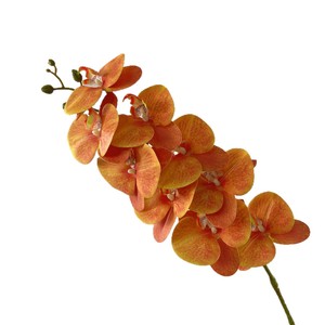 Fleur artificielle Phalaenopsis, branche unique en PVC, décoration de mariage et de maison, fleur de simulation à 9 têtes - Product Image 1