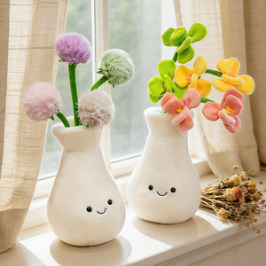 Novedad Creativa para Bros: Planta Artificial de Tulipán en Maceta, Decoración de Follaje, Juguete de Peluche Transfronterizo de 25-35cm - Product Image 2