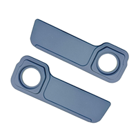 Accessoires automobiles YBJ – Coque de haut-parleur de porte en cuir modifiée pour Land Cruiser LC70 76 78 2007-2023 Gris LC79 – Cache-haut-parleur