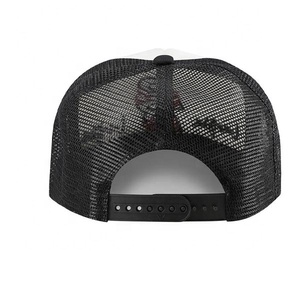 Precio de fábrica Etiquetas personalizadas Bordado Imprimir Parche Malla 5 6 Panel Malla de algodón Gorras de camionero de alta calidad - Product Image 3