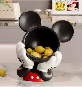 Nouvelle Décoration Créative Tête de Mickey Peinte à la Main en Résine Synthétique Style Dessin Animé Mignon - Décoration de Rangement pour Entrée et Couloir pour Clés et Voiture - Product Image 4
