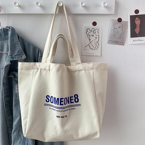 Hot Selling Custom Printed Logo Tote Shopping Cotton Fashion Canvas Bag Canvas Large With Handle Cross Body Bag