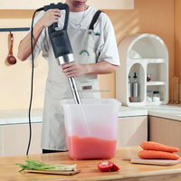 Mixeur plongeant commercial, mixeur à vitesse variable, mixeur portable multifonction pour soupe, smoothie, purée