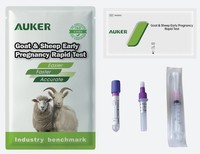 Kit de réactifs vétérinaires emballés individuellement, test rapide de grossesse précoce pour chèvres et moutons avec kits de prélèvement, usage commercial