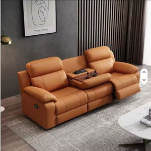 Ensemble de meubles de salon modernes en cuir véritable de luxe personnalisé populaire D 2025, canapé inclinable, fauteuil de massage - Product Image 4
