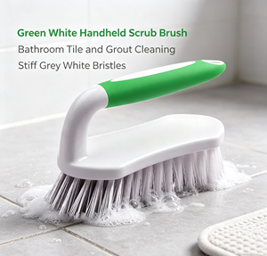 Heavy Duty <b>Scrub</b> <b>Brush</b> Stiff Bristle Cleaning <b>Brush</b> Plastic Handle Nylon <b>Brush</b> for Bathroom Kitchen Shower - Product Image 2