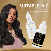 Colle de dentelle adhésive étanche de marque privée forte tenue perruques de cheveux toupet dissolvant outils d'extension de cheveux en gros