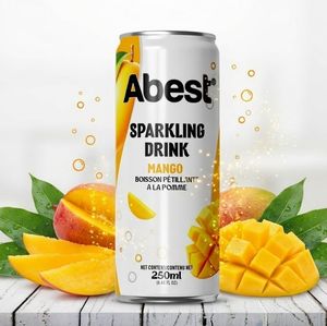 Bebidas Gaseosas Abest Mango en Lata de 250 ml, Sin Azúcar, Refrescantes y Deliciosas - Product Image 1
