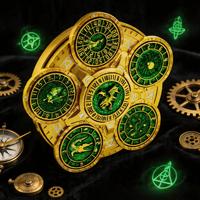 Lot de 7 dés de jeu de rôle intégrés à inertie en alliage de zinc, polyédriques, pour D&D, accessoires de jeu de table, finition brillante