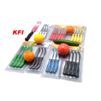 Ensemble de couteaux à fruits en acier inoxydable pour la cuisine Excellent emballage Support OEM personnalisé de qualité bricolage