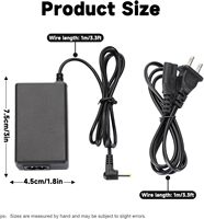 Aksesori Game Adaptor AC 5V Pengisi Daya Dinding Rumah Catu Daya Pengisian untuk Konsol PSP 1000/2000/3000 Pengisi Daya Colokan EU US