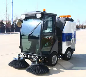 outdoor street diesel floor sweeper machine